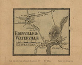 Eddyville and Waterville, Middleborough, Massachusetts 1857 Old Town Map Custom Print - Plymouth Co. Eddyville and Waterville, Middleborough, Massachusetts 1857 Old Town Map Custom Print - Plymouth Co.