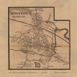 Kingston Village, Massachusetts 1857 Old Town Map Custom Print - Plymouth Co. Kingston Village, Massachusetts 1857 Old Town Map Custom Print - Plymouth Co.
