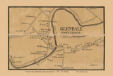 Glendale - Stockbridge Massachusetts 1858 Old Town Map Custom Print - Berkshire Co. Glendale - Stockbridge Massachusetts 1858 Old Town Map Custom Print - Berkshire Co.