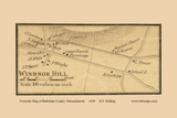 Windsor Hill Village - Windsor Massachusetts 1858 Old Town Map Custom Print - Berkshire Co.