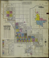 Fresno California 1950 V3 - Fire Insurance Index - Old Map Reprint