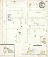 Fowler California 1891 - Fire Insurance Index - Old Map Reprint