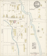 Los Angeles - Compton California 1888 - Fire Insurance Index - Old Map Reprint