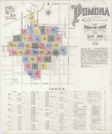 Los Angeles - Pomona California 1906 - Fire Insurance Index - Old Map Reprint Los Angeles - Pomona California 1906 - Fire Insurance Index - Old Map Reprint
