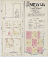 Marysville California 1885 - Fire Insurance Index - Old Map Reprint