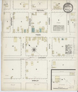 Amity Oregon 1884 - Fire Insurance Index - Old Map Reprint