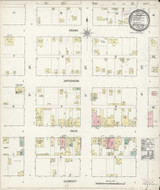 Athena Oregon 1890 - Fire Insurance Index - Old Map Reprint