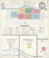 Pendleton Oregon 1890 - Fire Insurance Index - Old Map Reprint