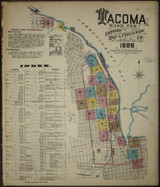 Tacoma Washington 1888 - Fire Insurance Index - Old Map Reprint Tacoma Washington 1888 - Fire Insurance Index - Old Map Reprint