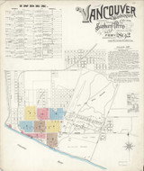 Vancouver Washington 1892 - Fire Insurance Index - Old Map Reprint Vancouver Washington 1892 - Fire Insurance Index - Old Map Reprint
