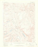 Bristol Head, Colorado 1959 (1966) USGS Old Topo Map Reprint 15x15 CO Quad 402344