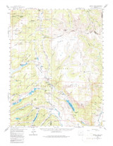 Bristol Head, Colorado 1959 (1987) USGS Old Topo Map Reprint 15x15 CO Quad 232368