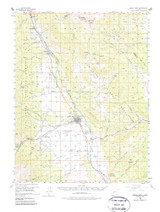 Buena Vista, Colorado 1955 (1987) USGS Old Topo Map Reprint 15x15 CO Quad 232393