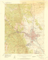 Colorado Springs, Colorado 1951 (1951) USGS Old Topo Map Reprint 15x15 CO Quad 402256