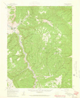 Gateway, Colorado 1960 (1961) USGS Old Topo Map Reprint 15x15 CO Quad 402801