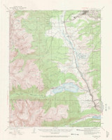 Mount Elbert, Colorado 1935 (1963) USGS Old Topo Map Reprint 15x15 CO Quad 402716