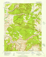 Coates Creek, Utah 1954 (1957) USGS Old Topo Map Reprint 15x15 CO Quad 248684 Coates Creek, Utah 1954 (1957) USGS Old Topo Map Reprint 15x15 CO Quad 248684