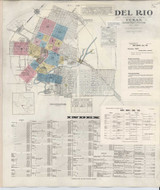 Del Rio Texas 1948 - Fire Insurance Index - Old Map Reprint