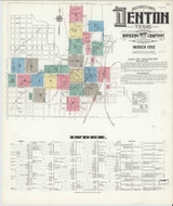 Denton Texas 1912 - Fire Insurance Index - Old Map Reprint Denton Texas 1912 - Fire Insurance Index - Old Map Reprint