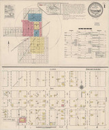 Texhoma Texas 1922 - Fire Insurance Index - Old Map Reprint