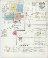 Dodge City, Kansas Fire Insurance 1899 Sheet 1 - Old Town Map Reprint Wild West Dodge City, Kansas Fire Insurance 1899 Sheet 1 - Old Town Map Reprint Wild West