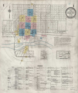 Dodge City, Kansas Fire Insurance 1926 Sheet 1 - Old Town Map Reprint Wild West Dodge City, Kansas Fire Insurance 1926 Sheet 1 - Old Town Map Reprint Wild West