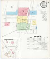 Santa Fe, New Mexico Fire Insurance 1898 Sheet 1 - Old Town Map Reprint Wild West