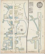 Cedar Key Florida 1884 - Fire Insurance Index - Old Map Reprint