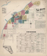 Fort Myers Florida 1922 - Fire Insurance Index - Old Map Reprint