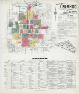 Orlando Florida 1919 - Fire Insurance Index - Old Map Reprint