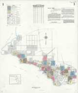 Panama City Florida 1939 - Fire Insurance Index - Old Map Reprint