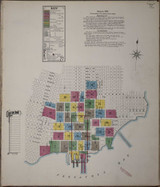 Pensacola Florida 1907 - Fire Insurance Index - Old Map Reprint