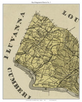 Byrd Magisterial & School District - Goochland Co. Virginia 1881 Old Town Map Custom Print