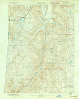Cornwall, CT 1892 (1892) USGS Old Topo Map Reprint 15x15 CT Quad 330988