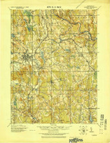 Danbury, CT 1915 (1921) USGS Old Topo Map Reprint 15x15 CT Quad 331006