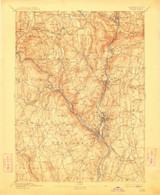 Derby, CT 1893 (1912) USGS Old Topo Map Reprint 15x15 CT Quad 331019