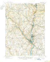 Derby, CT 1893 (1942) USGS Old Topo Map Reprint 15x15 CT Quad 331023