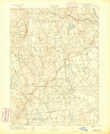 Gilead, CT 1892 (1892) USGS Old Topo Map Reprint 15x15 CT Quad 331025