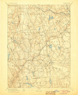 Gilead, CT 1892 (1905) USGS Old Topo Map Reprint 15x15 CT Quad 331027