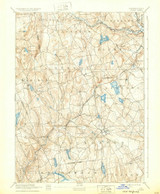 Gilead, CT 1892 (1932) USGS Old Topo Map Reprint 15x15 CT Quad 331030