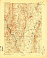 Granby, CT 1892 (1905) USGS Old Topo Map Reprint 15x15 CT Quad 331035
