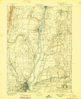 Hartford, CT 1892 (1898) USGS Old Topo Map Reprint 15x15 CT Quad 331049