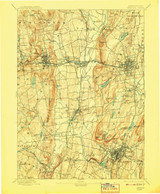 Meriden, CT 1893 (1908) USGS Old Topo Map Reprint 15x15 CT Quad 331061