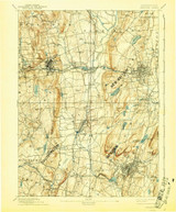 Meriden, CT 1893 (1941) USGS Old Topo Map Reprint 15x15 CT Quad 331066