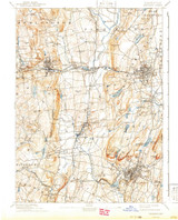 Meriden, CT 1893 (1941) USGS Old Topo Map Reprint 15x15 CT Quad 461324