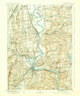 Middletown, CT 1893 (1936) USGS Old Topo Map Reprint 15x15 CT Quad 331074