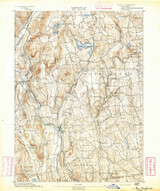 New Milford, CT 1892 (1892) USGS Old Topo Map Reprint 15x15 CT Quad 331112