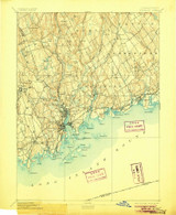 Norwalk, CT 1893 (1906) USGS Old Topo Map Reprint 15x15 CT Quad 331129