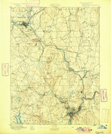 Norwich, CT 1892 (1900) USGS Old Topo Map Reprint 15x15 CT Quad 331139