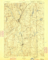 Putnam, CT 1893 (1898) USGS Old Topo Map Reprint 15x15 CT Quad 331147